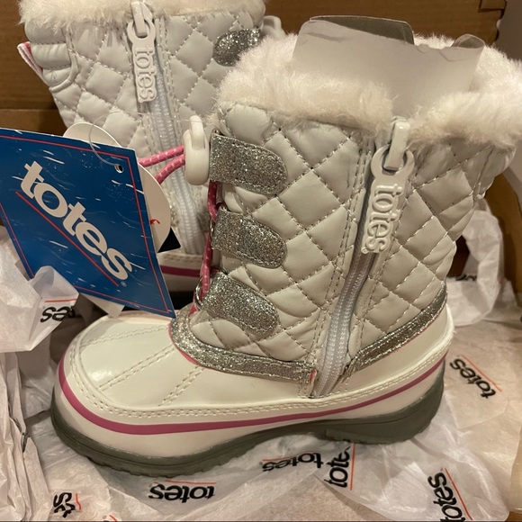 Totes toddler girls Winter Boots - size 8 - Picture 7 of 8